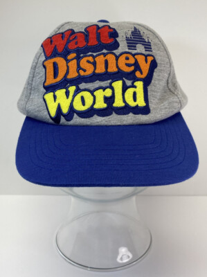 Walt Disney World '71 Retro Snapback Adult Hat Gray & Blue - Disney Parks - EUC-image