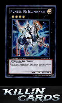 Number 10: Illumiknight CT08-EN004 Secret Rare 2011 Collectors Tins YuGiOh Card -image