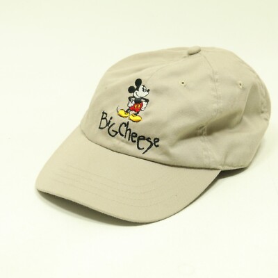 Mickey Mouse Big Cheese Tan Walt Disney World Baseball Cap Hat Adjustable-image