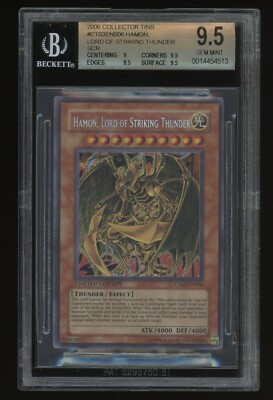 YUGIOH! HAMON LORD OF STRIKING THUNDER CT03-EN006 SECRET 2006 BGS 9.5 GEM MINT-image