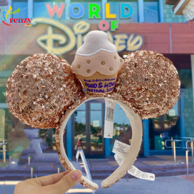 Disney Parks Epcot Food & Wine Festival Cupcake Sequin  Headband Minnie Ears-image