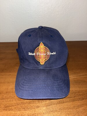 Vintage Y2K 90’s Walt Disney World Hat Cap Snapback Adult Blue Embroidered Logo-image