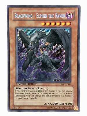 Blackwing - Elphin the Raven - CT06-ENS01 - Secret Rare - Limited Edition LP/MP-image