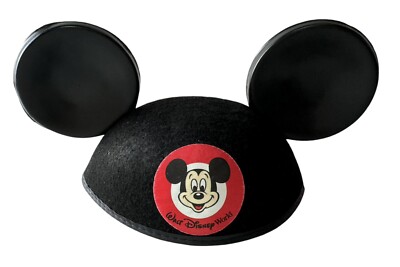 Vintage Walt Disney World Adult Mickey Mouse Mouseketeer Hat Made In USA-image