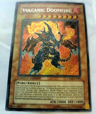 Yugioh Volcanic Doomfire CT04-EN004 Secret Rare Limited Edition NM-image