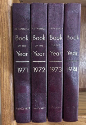 Encyclopaedia Britannica Books of the Year for 1971, 1972, 1973, 1974-image