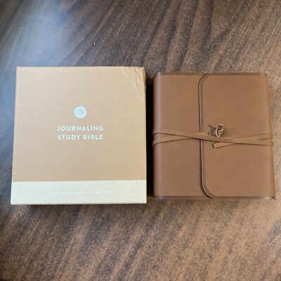 ** ESV Journaling Study Bible - $149.99 Retail - Brown Natural Genuine Leather-image