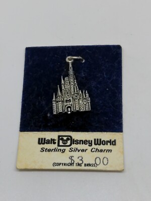 Vintage Sterling Silver 925 Walt Disney World Charm-image