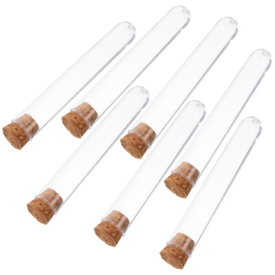 30 PCS Science Glass Tube Small Test Tube Test Tube Jar Glass Bottles Vials Jars-image
