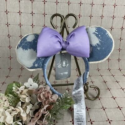 NWT Authentic WDW Minnie Mouse Bleached Denim Adult Ears Headband -image