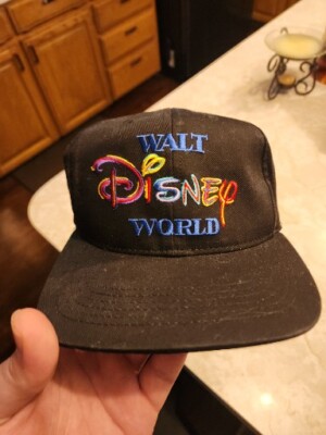 Vintage Walt Disney World Script Goofy's Hat Company 90s Snapback Hat-image