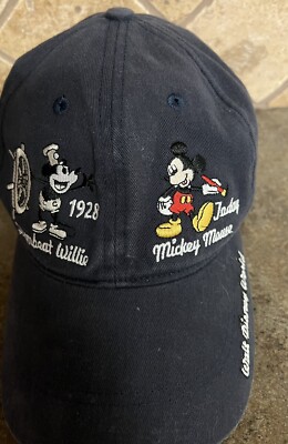Walt Disney World Navy Mickey Mouse Through the Years Adjustable Baseball Hat-image