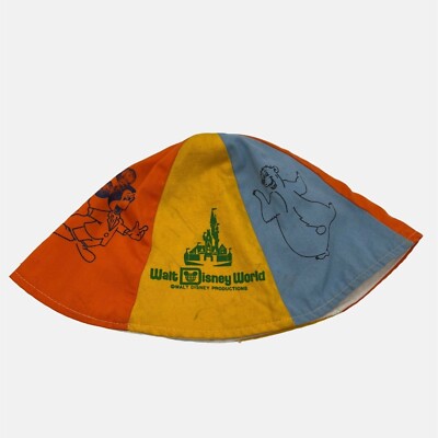 Vintage Walt Disney World Kids Bucket Hat Goofy Mickey Minnie Winnie the Pooh-image