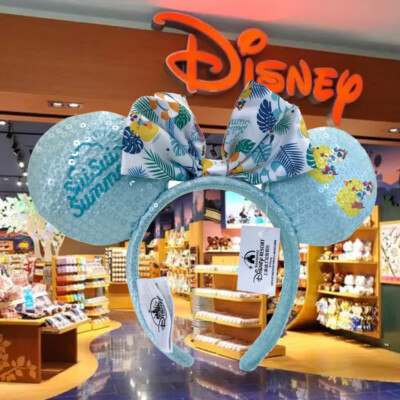 Disney- Resort Collection 2024 Ears Sequin Sui Sui Summer Chip Dale Headband-image