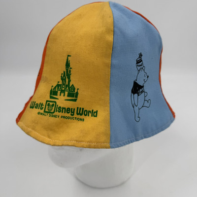 Walt Disney World Productions VINTAGE Bucket Beach Bell Hat Mickey Mouse 1970’s-image