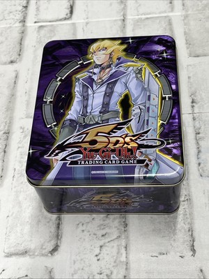 YuGiOh 5D's 2009 Exclusive Collector's Tin Jack Atlas- Empty Storage Tin VGC-image