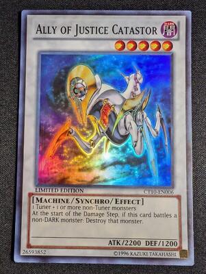 Yugioh - Ally of Justice Catastor CT10-EN006 Limited Edition Super Rare NM-image