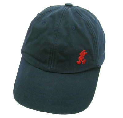 Disney MICKEY MOUSE Blue Baseball Cap Logo Hat (Adult Adjustable) 100% Cotton-image