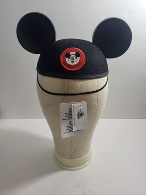Walt Disney World Hat Black Mickey Mouse Ears Felt Happy Birthday Morgan -image