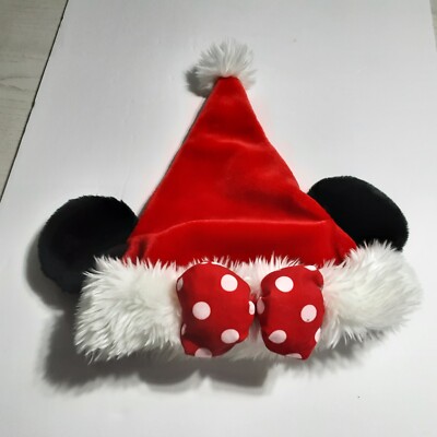 Vintage Minnie Mouse Santa Hat From WALT  Disney World 2003-image