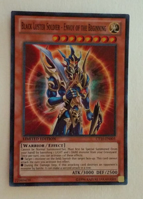 YUGIOH BLACK LUSTER SOLDIER ENVOY OF THE BEGINNING CT10-EN005 SUPER RARE NMMT-image