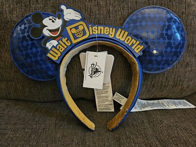 WDW Mickey Ears Blue NWT-image