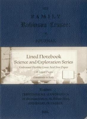 Robinson Crusoe: Blue Lined Journal (Leather Bound) Great Literature (UK IMPORT)-image