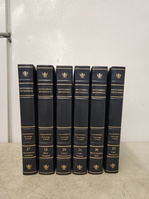 Encyclopedia Britannica 1768 Lot Of 6 Volume 15,21,23,26,27,29-image