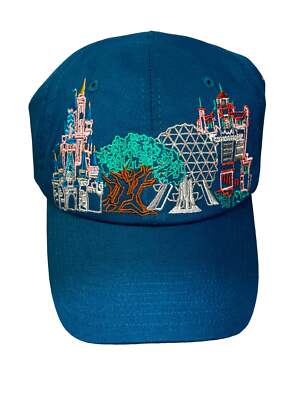 Walt Disney World 4 Parks Embroidered Castle Baseball Hat Cap-image