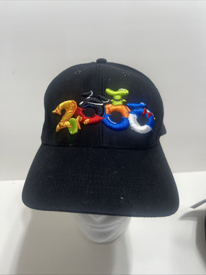 Walt Disney World Vintage 2000Y2K Baseball Cap Black Snapback Adjustable New 437-image