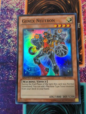 Yu-Gi-Oh! Genex Neutron CT09-EN005 Limited Super Rare NM a1/-image