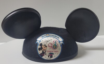 Vintage Walt Disney World 20 Magical Years Mouse Ears Hat by Jacobson Hat-image