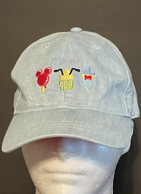 Disney Parks Youth Hat Ice Cream Dole Whip Mickey Snack Icon Blue Baseball-image