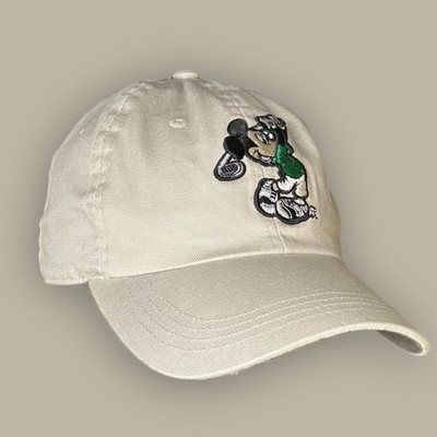 Vintage Walt Disney World Golf Ahead Vintage Beige Hat Mickey Mouse Golfing-image