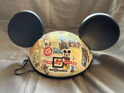 Walt Disney World 40 Years of Magic Anniversary Mickey Ears Hat Adult Size b39-image