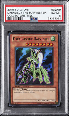2010 YU-GI-OH! COLLECTORS TINS #EN019 DREADSCYTHE HARVESTER PSA 6-image