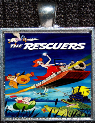 The Rescuers Medusa Movie Poster Disneyland Disney WDW Silver Pendant Necklace-image
