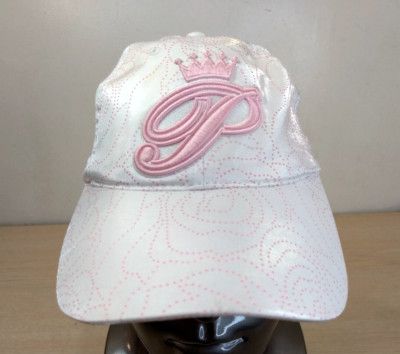 WALT DISNEY WORLD PRINCESS ADJUSTABLE STRAPBACK BASEBALL HAT/CAP, WHITE/PINK-image