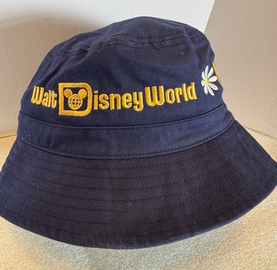 WALT DISNEY WORLD Parks Navy Daisy Heart Castle Bucket Sun Hat-image