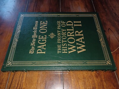 World War II / New York Times Page One / FULL LEATHER FOLIO EASTON PRESS-image
