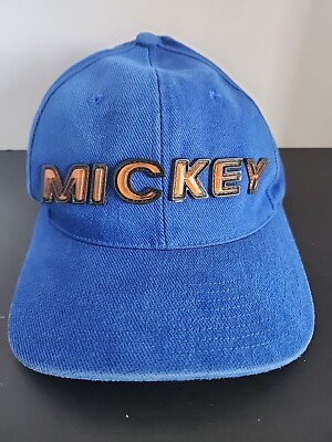 VTG Walt Disney World MICKEY Strapback Adjustable OSFA 100% Cotton Denim-image