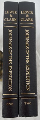 Easton Press Leather 2v Lewis & Clark Journals Of The Expedition Americana-image