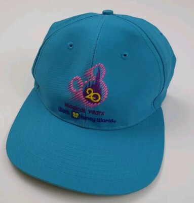 Vintage 90s Walt Disney World 20 Magical Years Anniversary Hat Mickey Cartoon -image