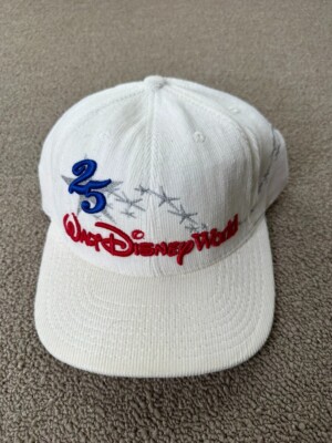 Walt Disney World 25th Anniversary Hat Corduroy Strapback Cap Goofys Hat Co VTG-image