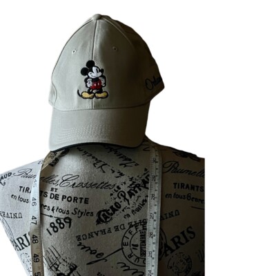 Mickey Mouse Canvas Hat Walt Disney World One Size Cotton Dominican Republic Adj-image