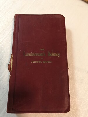1919 The Lumberman's Actuary 7th Edition Publ. Lumber calculator & Labor Costs-image