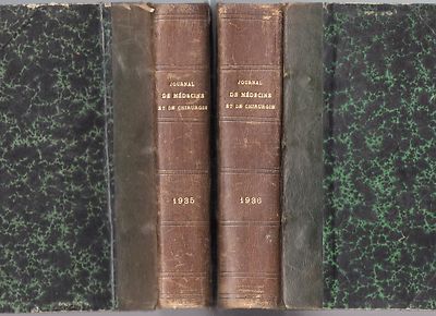 Medicine and Surgery Journal 1935 + 1936 2 Volumes Bound Half-Leather-image