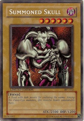 Lightly Played, English Yu Gi Oh Summoned Skull - BPT-002 - Secret Rare - Limite-image