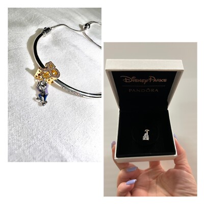 WDW 50th Anniversary Charm and Bracelet Set by Pandora PLUS Castle Charm.-image