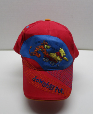 Vintage Walt Disney World Winnie the Pooh Tigger “Downhill Fun” Hat Toddler size-image